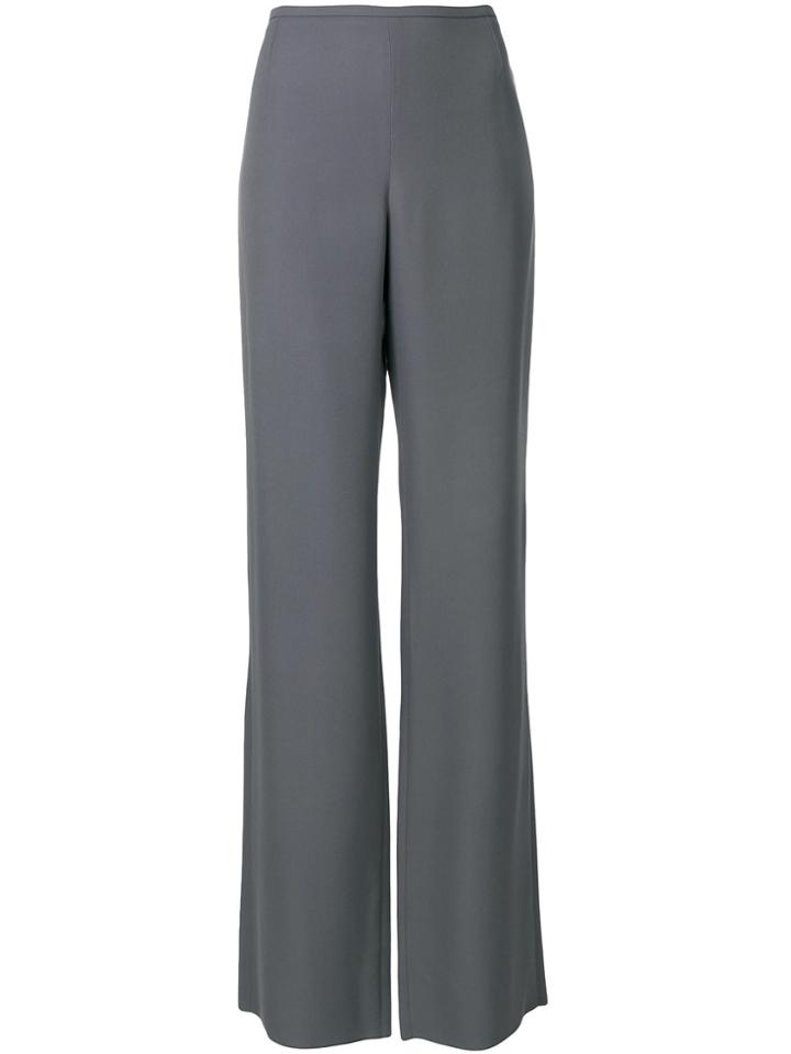 Emporio Armani High-waisted Flared Trousers - Grey