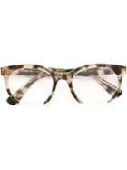 Miu Miu Eyewear Oval Frame Glasses, Brown, Acetate