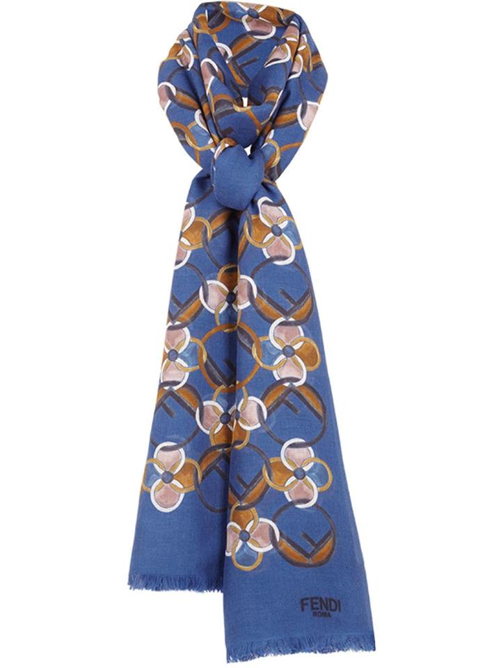 Fendi F Is Fendi Maxi Stole - Blue