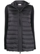 Moncler Quilted Panel Zipped Jacket - Grey
