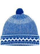 Burberry Knitted Hat - Blue
