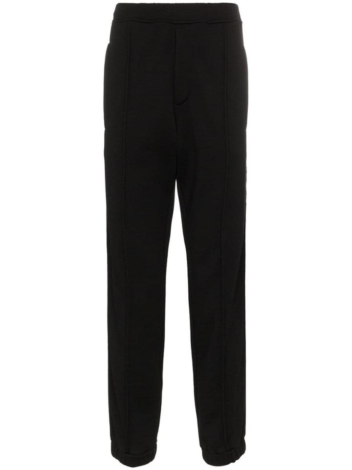 Fendi Ff Logo Stripe Sweat Pants - Black