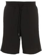 Lot78 Stripe Detail Track Shorts - Black