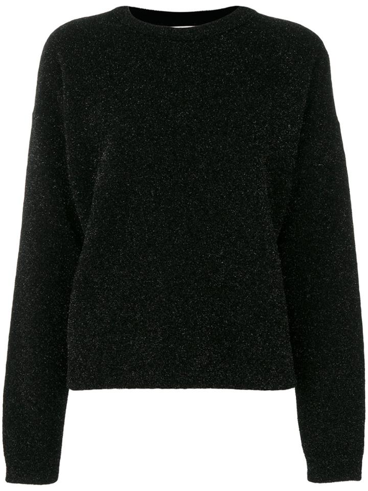 Laneus Glitter Effect Sweater - Black