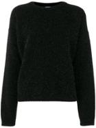 Laneus Glitter Effect Sweater - Black