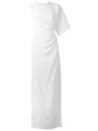 Givenchy Draped Off-shoulder Dress, Women's, Size: 36, White, Silk