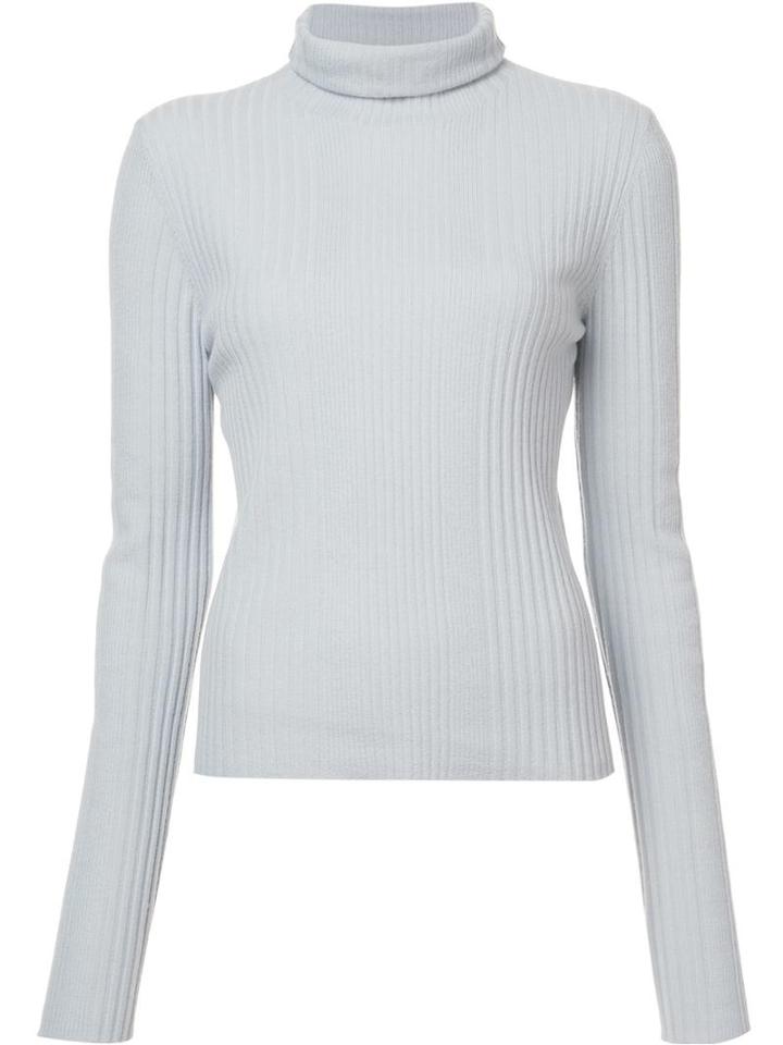 Sies Marjan Ribbed Roll Neck Jumper, Women's, Size: Medium, Blue, Wool