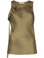 Helmut Lang Strap Detail Blouse - Green