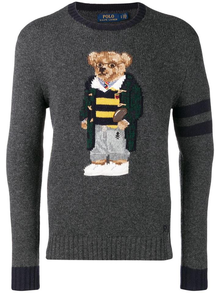 Polo Ralph Lauren Teddy Bear Knitted Jumper - Grey