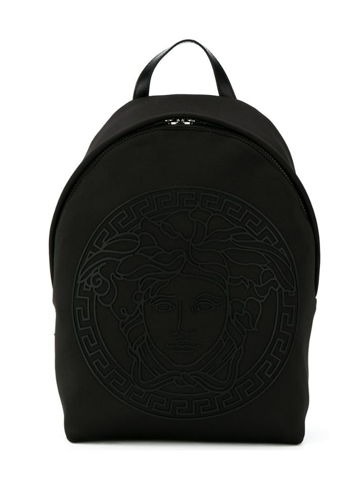 Young Versace Teen Medusa Head Logo Backpack - Black