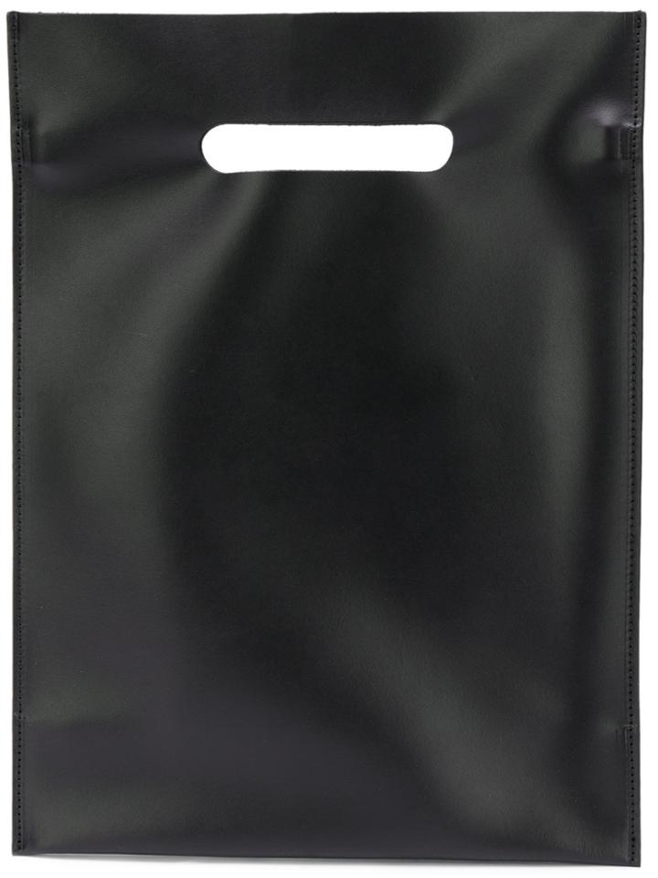 Mm6 Maison Margiela Top Slit Tote Bag - Black