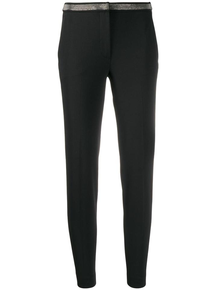 Fabiana Filippi Slim Fit Cropped Trousers - Black
