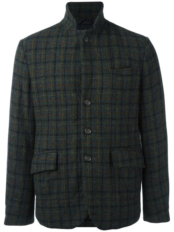 Aspesi Checked Blazer, Men's, Size: Xl, Green, Polyamide/polyester/wool