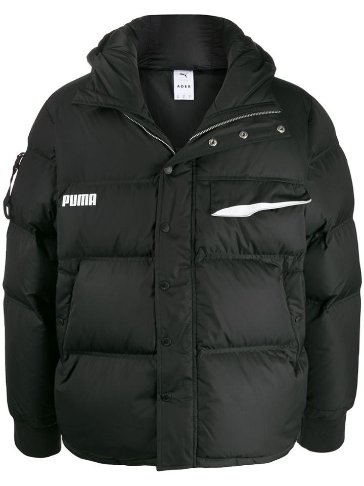 Puma Padded Hooded Jacket - Black