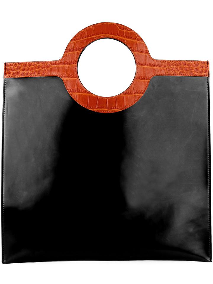 Givenchy - Contrast-handle Tote - Women - Calf Leather - One Size, Women's, Black, Calf Leather
