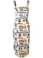 John Galliano Vintage Formula 1 Logo Dress