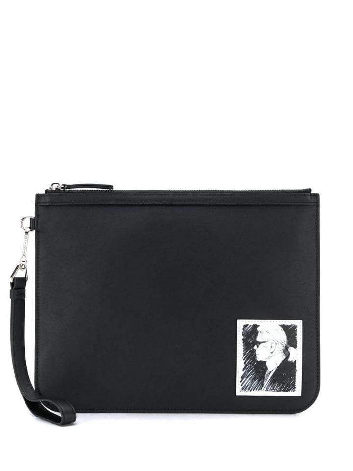 Karl Lagerfeld Karl Legend Clutch Luxury - Black