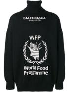 Balenciaga World Food Programme Turtleneck Sweater - Black