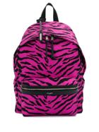 Saint Laurent Animal Print City Backpack - Pink