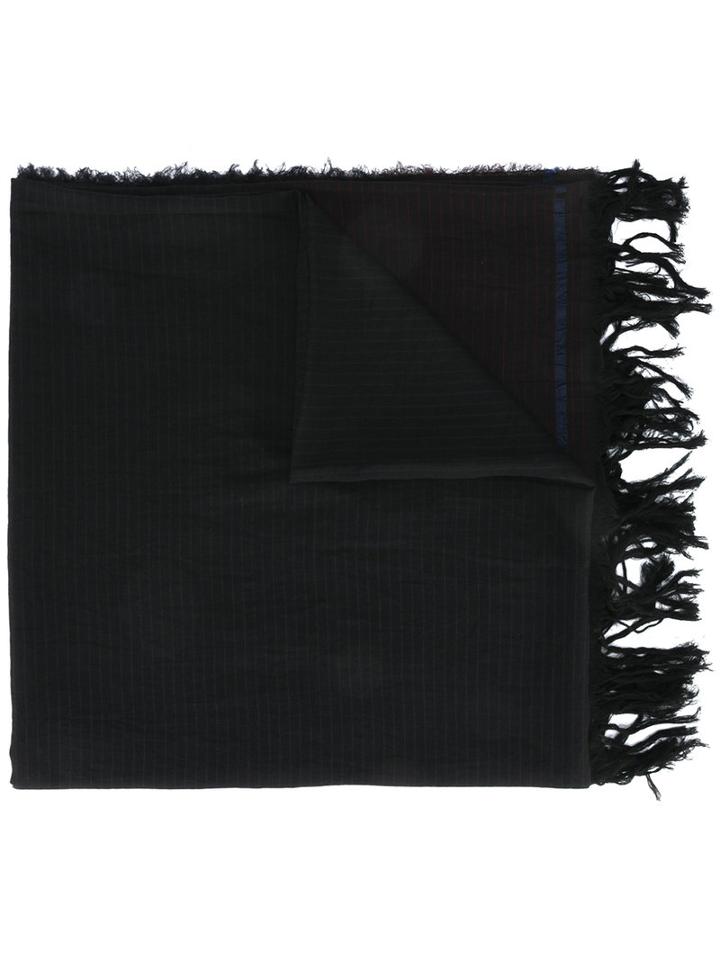 Uma Wang - Frayed Scarf - Unisex - Cotton - One Size, Blue, Cotton