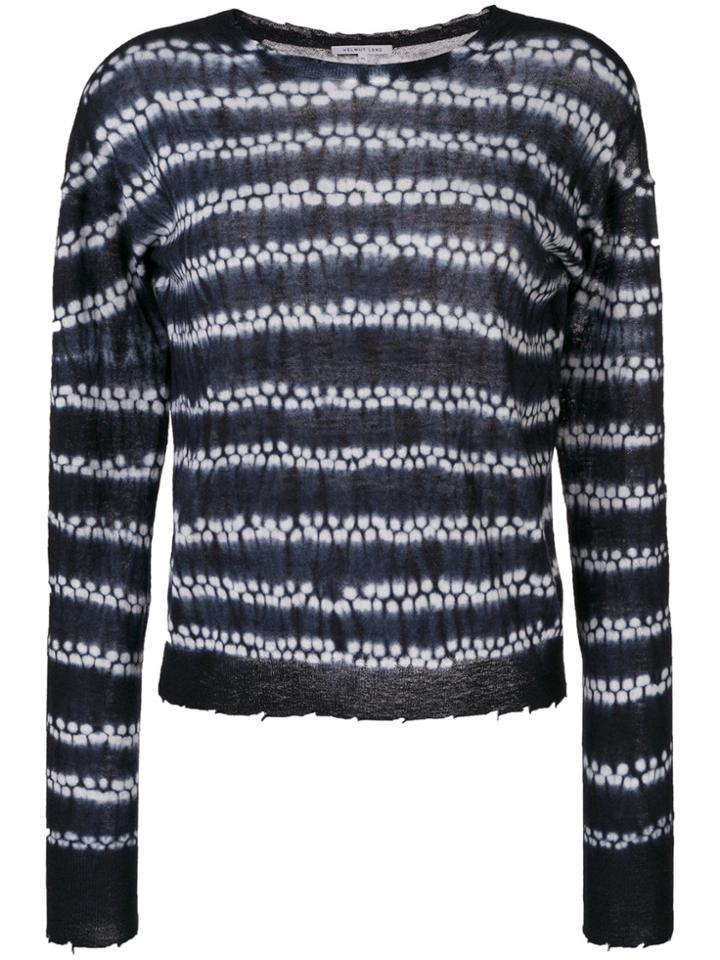 Helmut Lang Knit Shibori Sweater - Blue