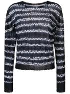 Helmut Lang Knit Shibori Sweater - Blue