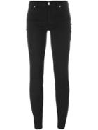 Versus Safety Pin Detail Skinny Jeans, Women's, Size: 28, Black, Cotton/spandex/elastane/metal (other)