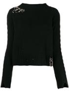 Twin-set Crystal Embellished Jumper - Black