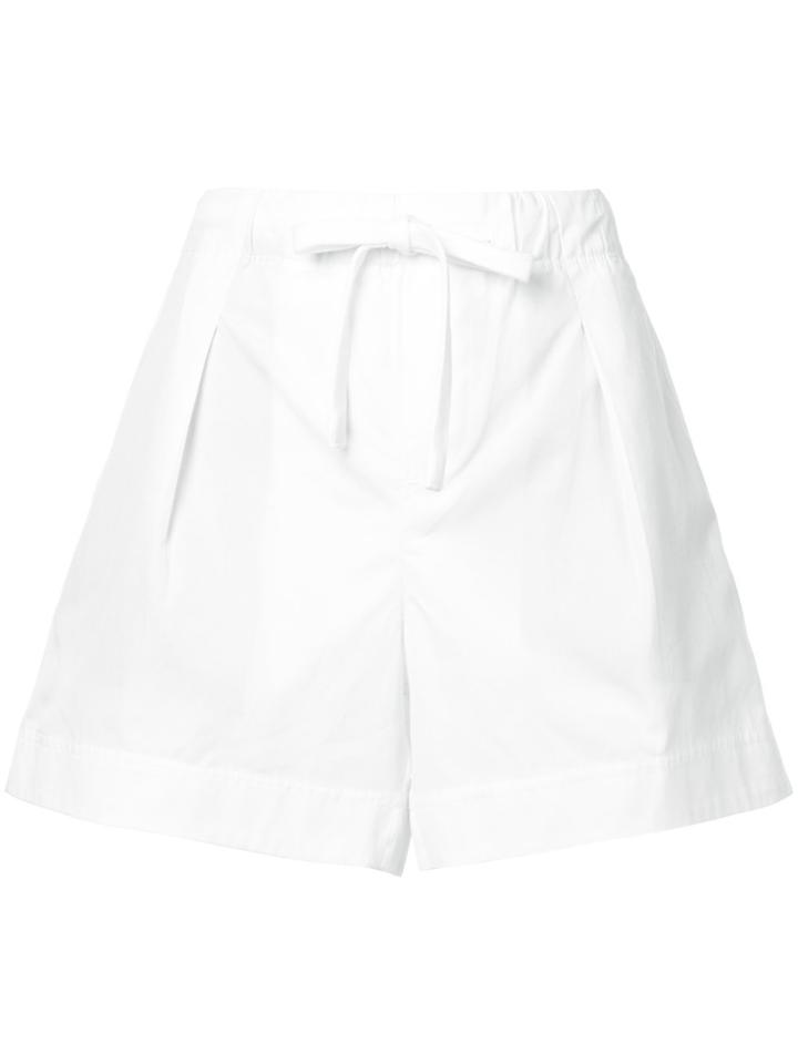 Vince Tie Waist Shorts - White
