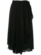 Forme D'expression Convertible Skirt Trousers - Black
