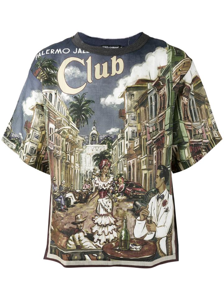 Dolce & Gabbana Palermo Jazz Club T-shirt - Multicolour