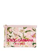 Dolce & Gabbana Floral Clutch Bag - Pink