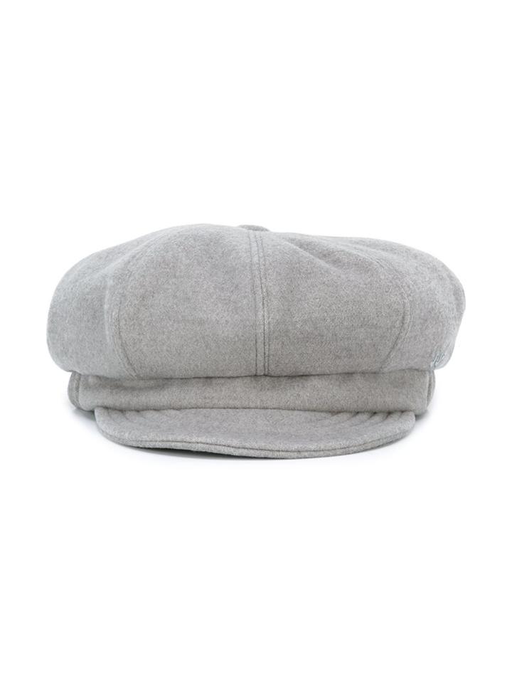 Mi Mi Sol Classic Flat Cap, Girl's, Size: 54 Cm, Grey