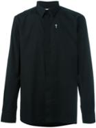 Givenchy Crucifix Detail Shirt, Men's, Size: 39, Black, Cotton/viscose