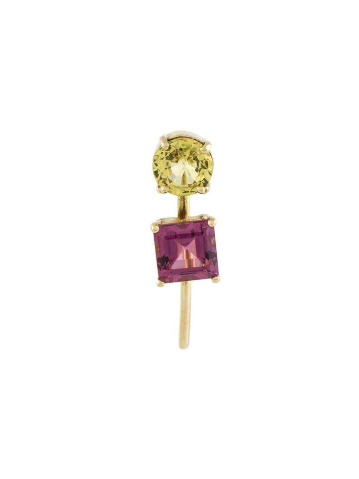 Ileana Makri Dual-colour Sapphire Earring, Women's, Metallic