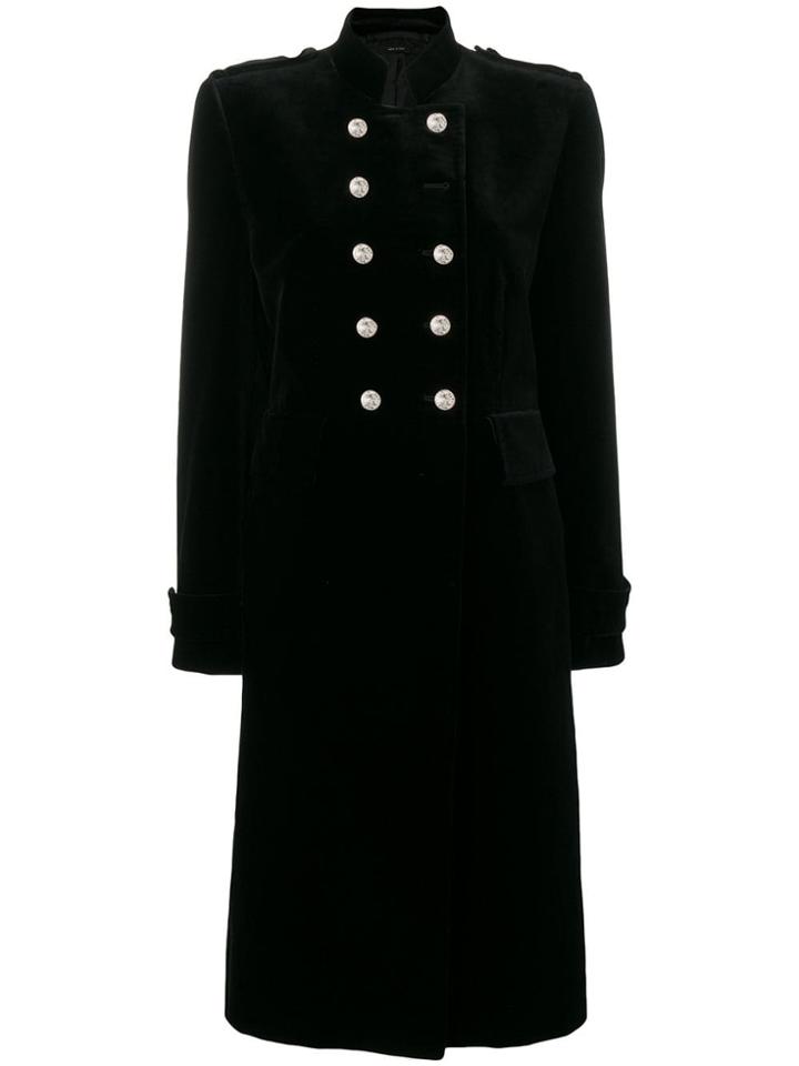 Tom Ford Long Military Coat - Black