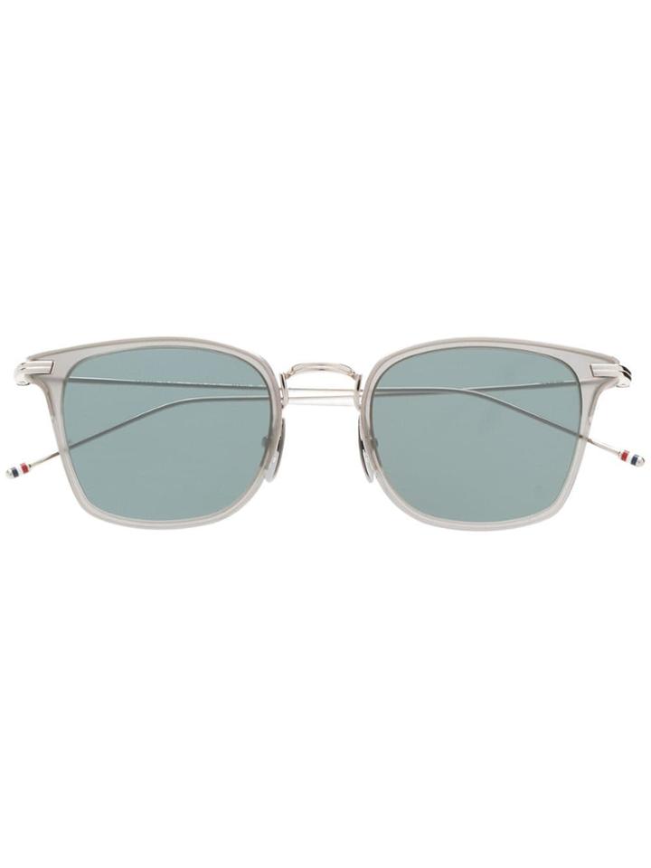 Thom Browne Eyewear Square Shaped Sunglasses - Silver