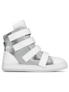 Myswear Bond Hi-top Sneakers, Women's, Size: 40, White, Nappa Leather/patent Leather/rubber