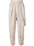 Raquel Allegra Relaxed-fit Cargo Trousers - Brown