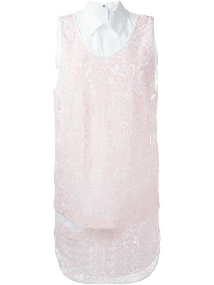 Msgm Classic Collar Lace Dress