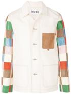 Loewe Logo Colour-block Jacket - White