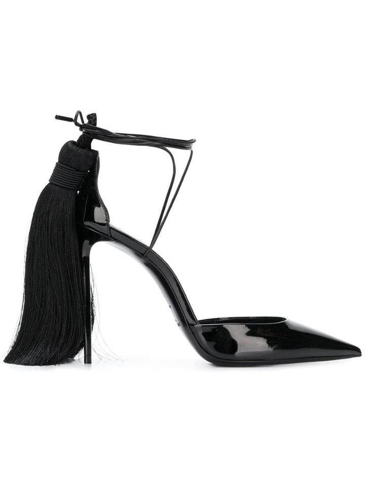 Saint Laurent Tassel-embellished Pumps - Black