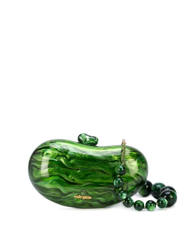 Cult Gaia Tallulah Bean Clutch - Green