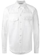 Valentino Embroidered Shirt, Men's, Size: 50, White, Cotton