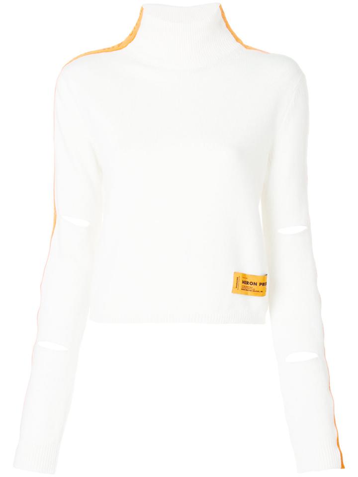 Heron Preston Turtle Neck Jumper - White