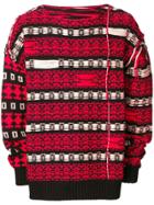 Calvin Klein 205w39nyc Asymmetric Sweater - Red