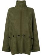 Joseph Button Embellished Jumper - Green