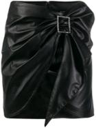 Pinko Draped Mini Skirt - Black