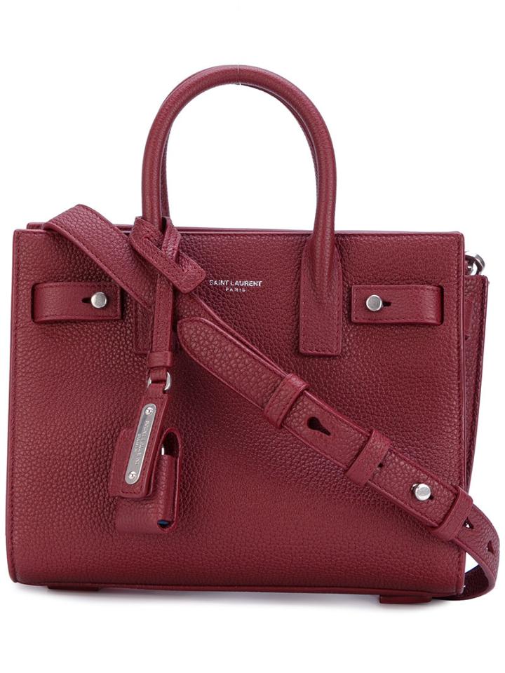 Saint Laurent - Nano Sac De Jour Souple Tote - Women - Leather - One Size, Red, Leather