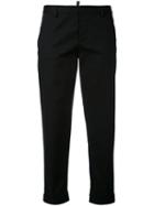 Dsquared2 - Cropped Trousers - Women - Cotton/spandex/elastane - 38, Black, Cotton/spandex/elastane